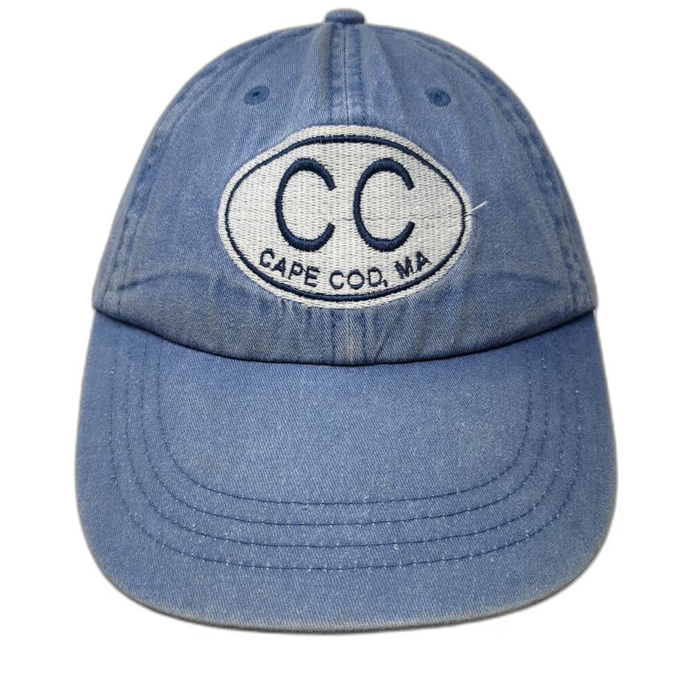 Anvil Cape Cod MA CC Patch Blue One Size Baseball Cap Hat Adjustable Slideback